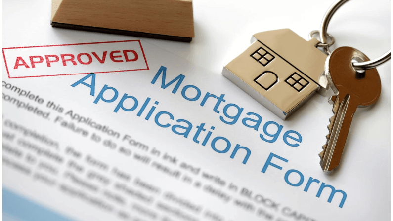 An application form for a mortgage