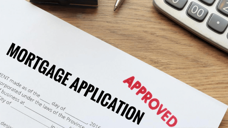 a mortgage application that has been approved