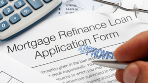 a mortgage refinancing loan application that has been approved