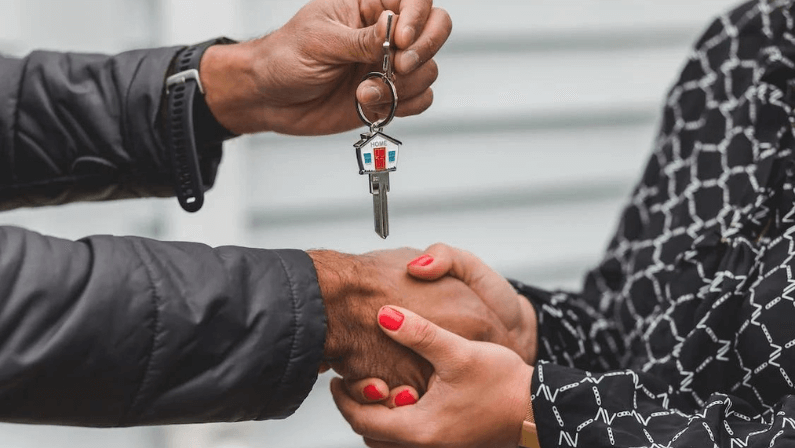 A man handling a key 