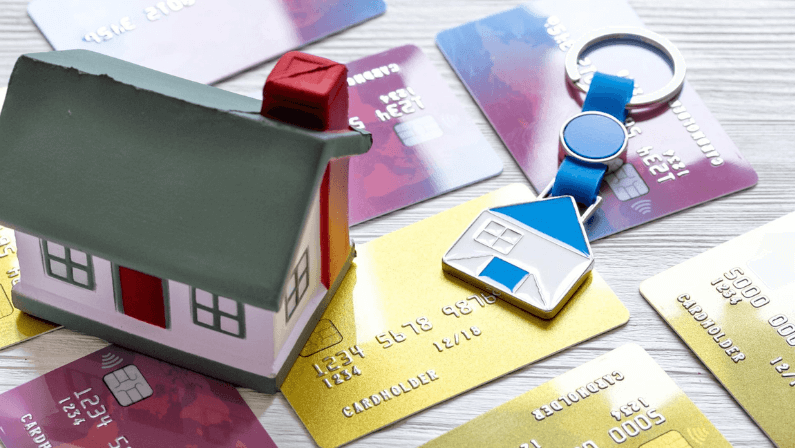 A house mortgage payed in credit card