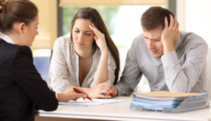 Homeowners consulting private mortgage lender in Alberta to stop foreclosure.