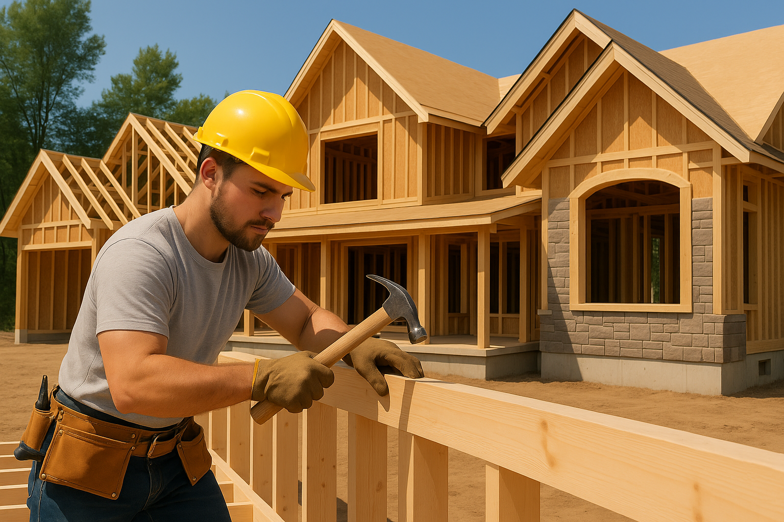 Private lender construction mortgage Ontario; builder on site