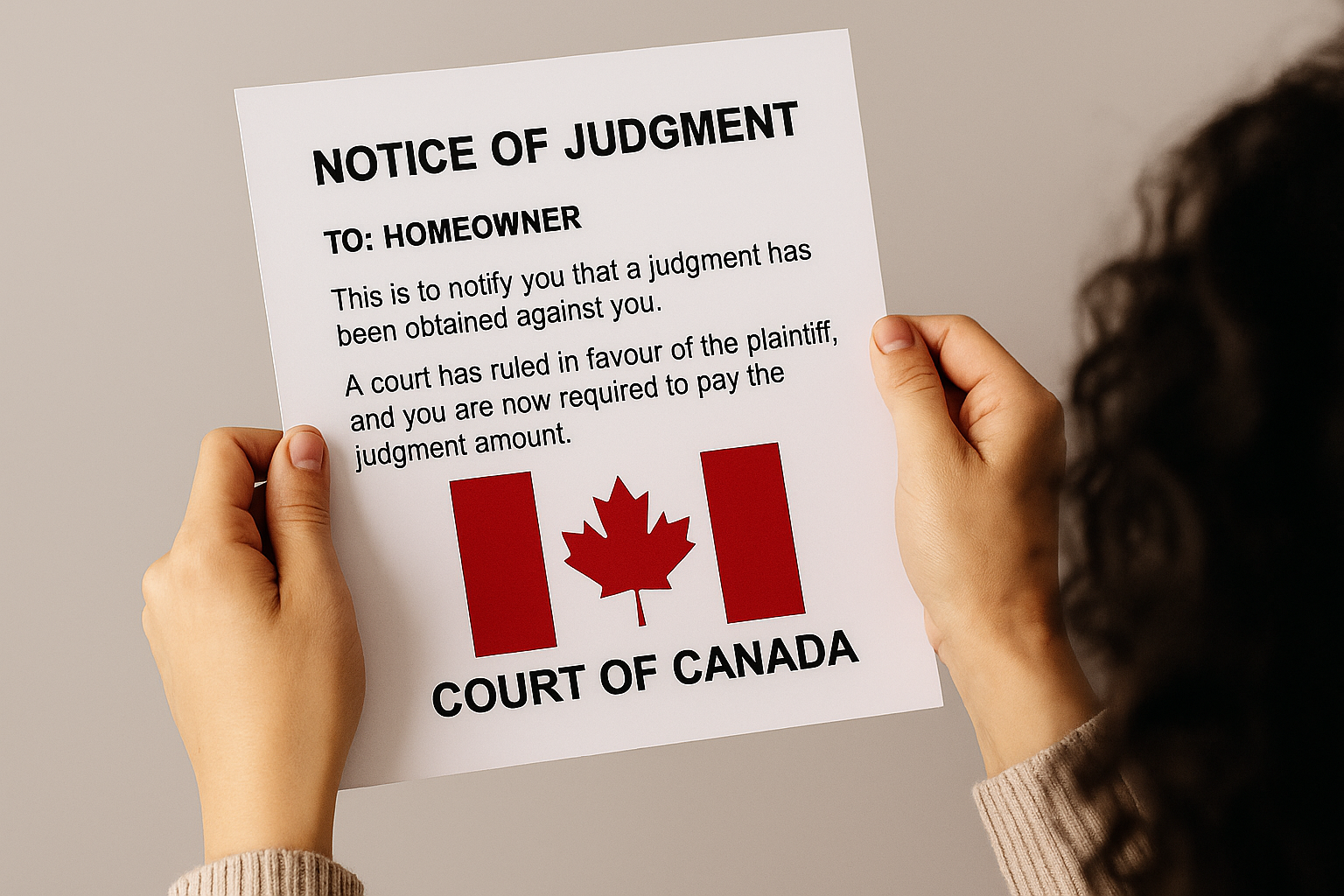 Unsecured debt judgment; don't lose your home