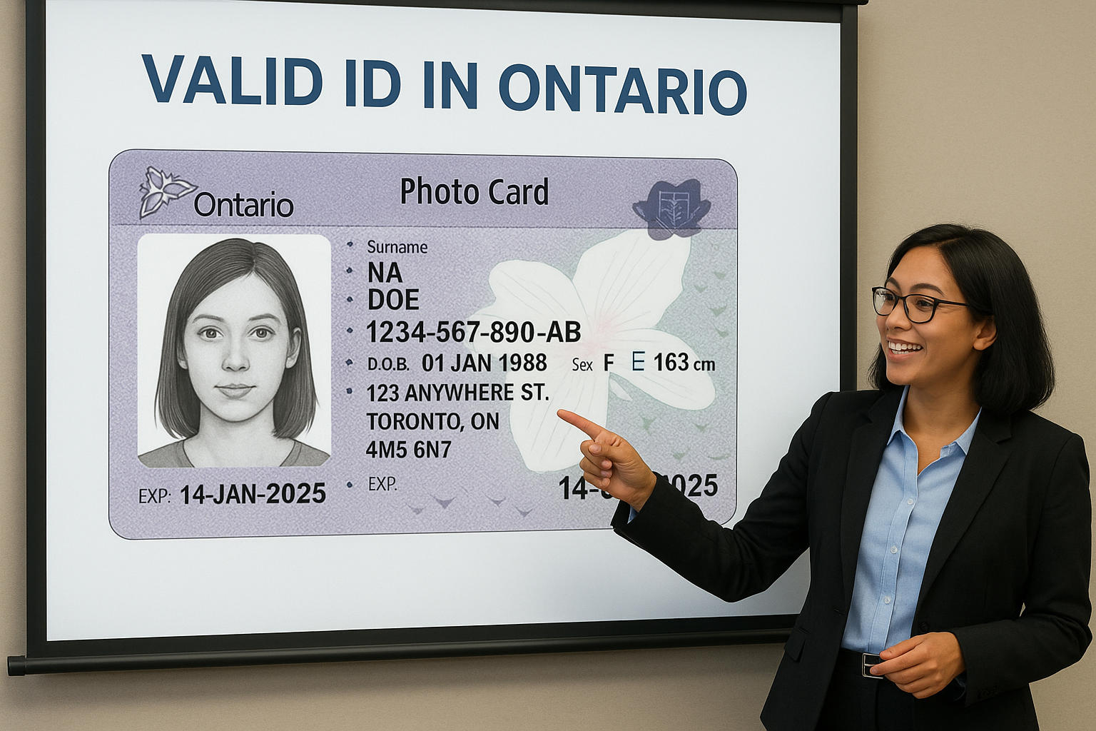 Presentation on valid ID requirements for a mortgage