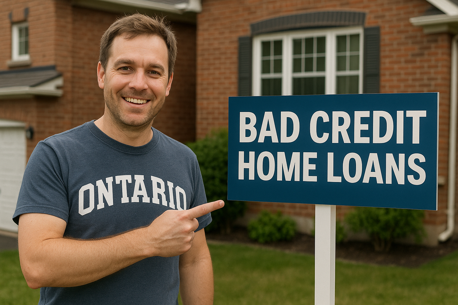 An Ontario homeowner discovering solutions for bad credit home loans