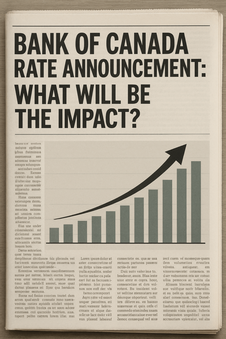 Bank of Canada's Important Decision: What a Sept 17th Rate Cut or Hold Could Mean for Mortgages & Housing
