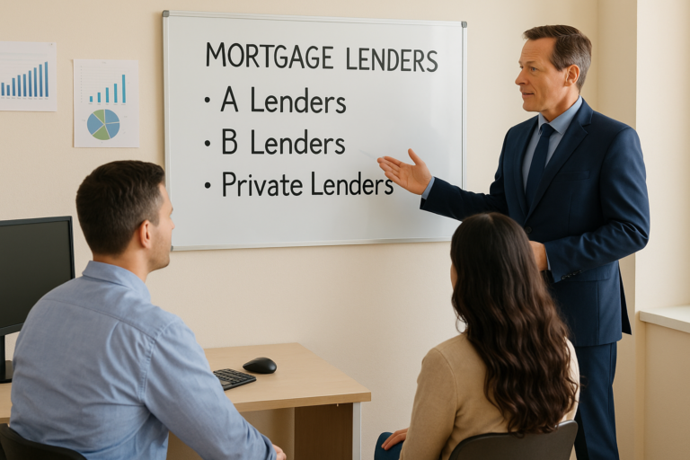 lenient mortgage lenders comparison A lenders B lenders private lenders