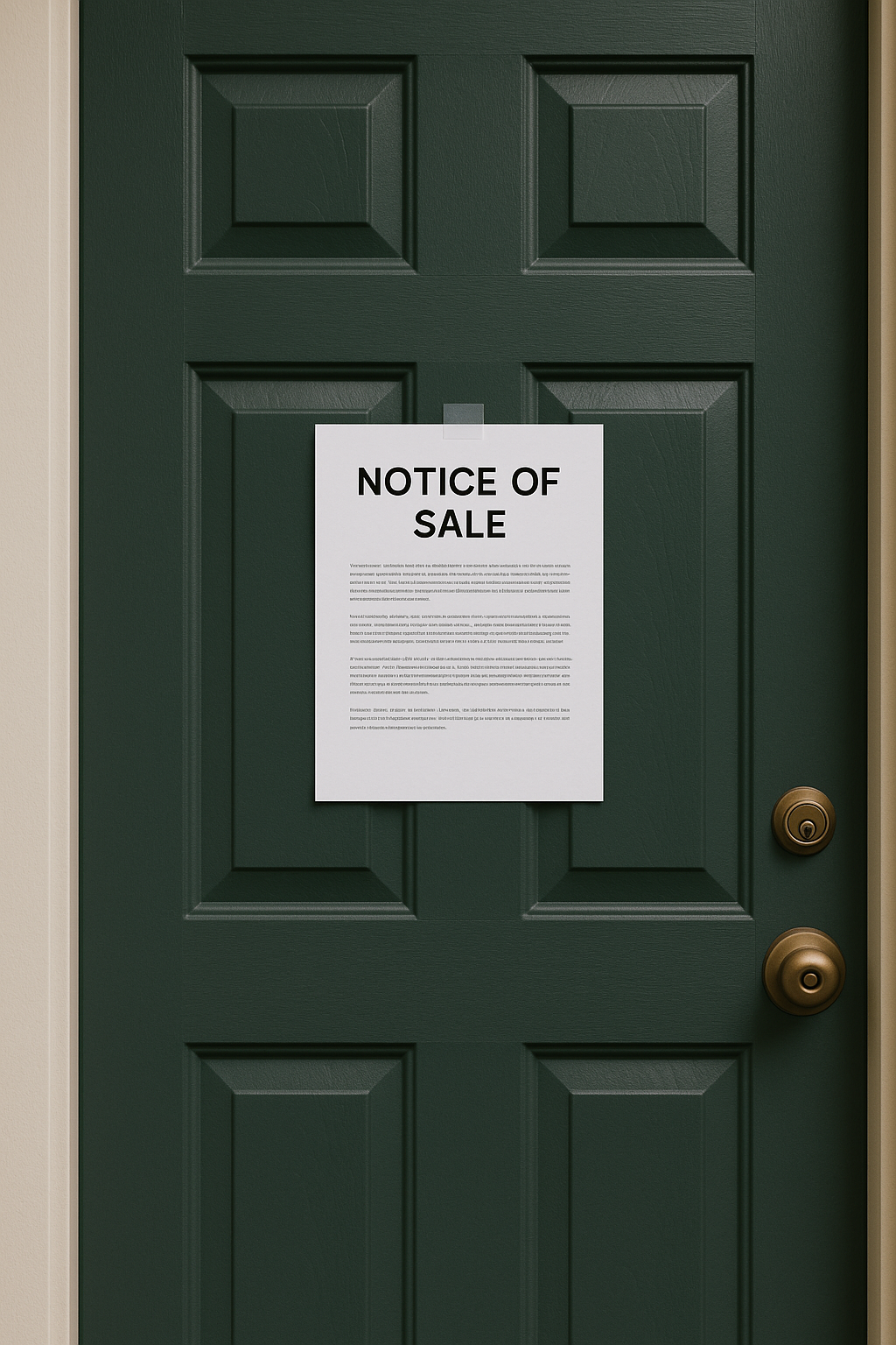 notice of sale