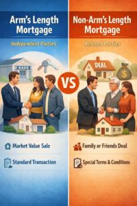 Arm’s Length Mortgages and Non Arm’s Length Mortgages