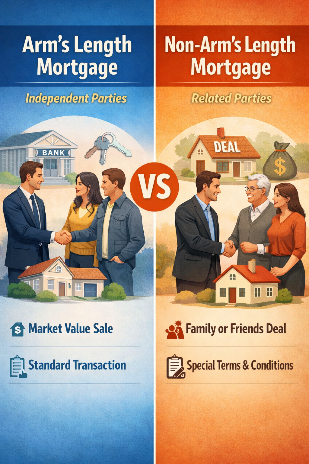 Arm’s Length Mortgages and Non Arm’s Length Mortgages