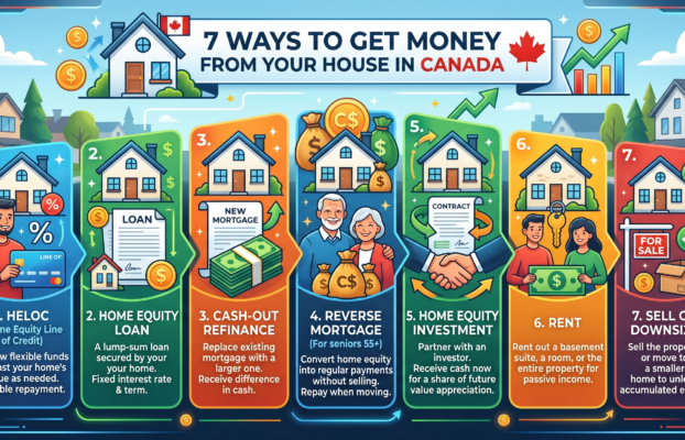 How to Get Money From Your House: 7 Smart Options for Canadian Homeowners