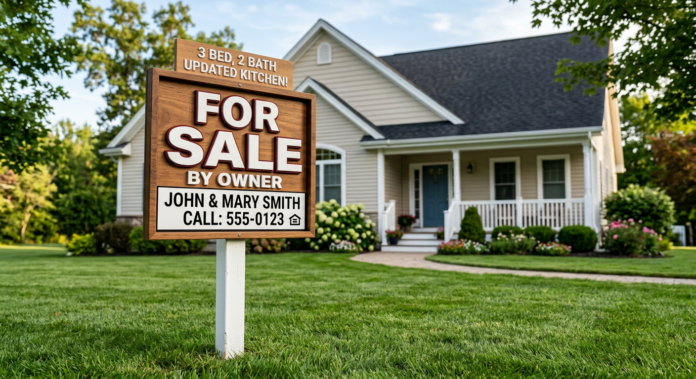 Home for sale by owners that was seen online via a virtual home tour