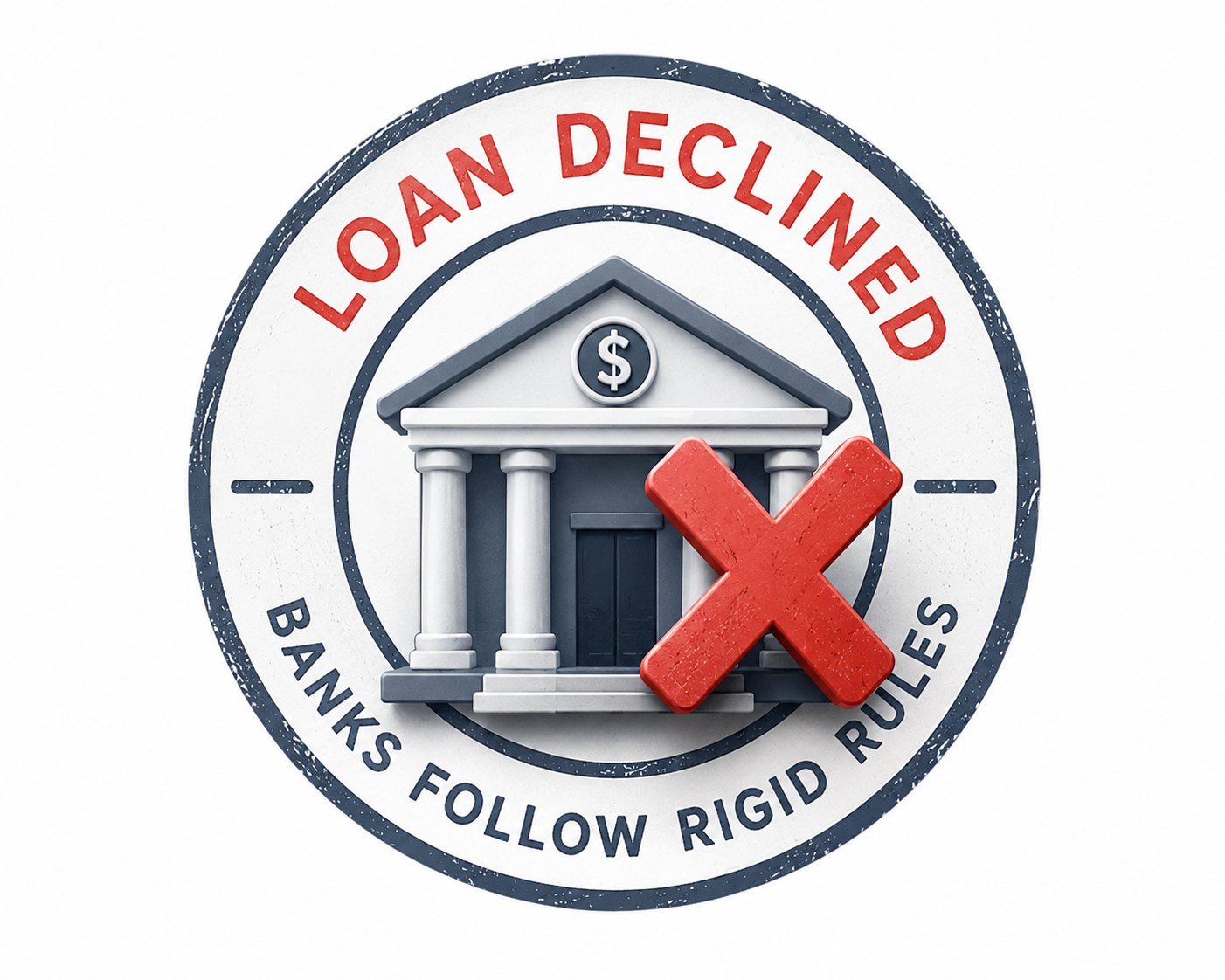 Homeowner reviewing bad credit mortgage options after being declined by a bank