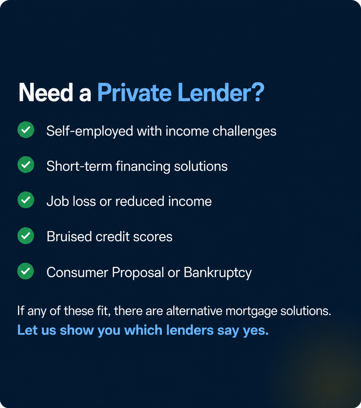 Private mortgages in Ontario from LendToday